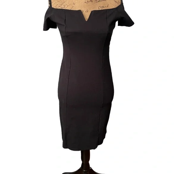 Fashion Magazine Dresses | Fashion Magazine~90s Black Bodycon Dress Size Medium | Color: Black | Size: M | Flppnfabulous's Closet
